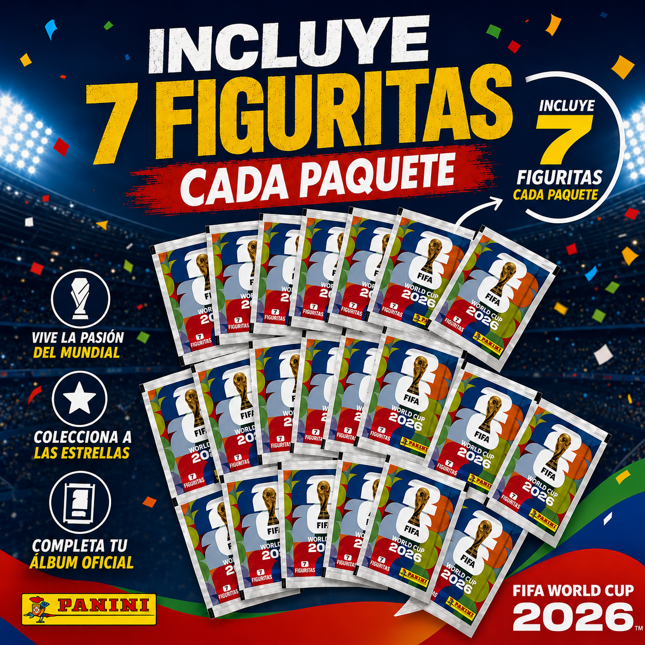 Combo de figuritas del mundial 2026